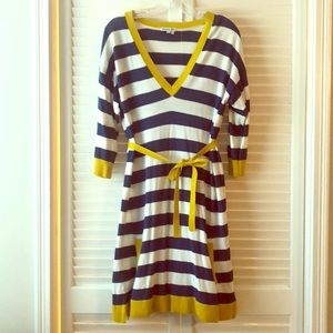 Lacoste 3/4 Sleeve Sweater Dress - Sz 12